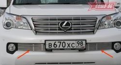 9 359 р. Декоративный элемент воздухозаборника Souz-96 (d10)  Lexus GX460  J150 (2009-2013) дорестайлинг  с доставкой в г. Воронеж. Увеличить фотографию 1