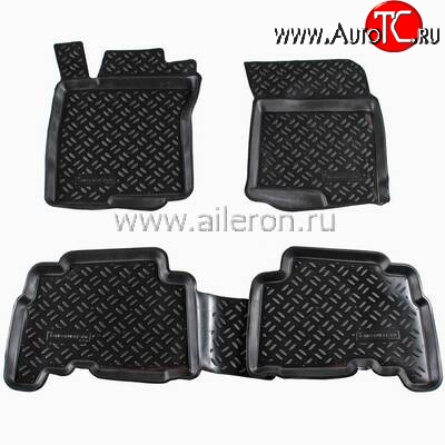 1 789 р. Коврики в салон Aileron 4 шт. (полиуретан)  Lexus GX460  J150 (2009-2013), Toyota Land Cruiser Prado  J150 (2009-2013)  с доставкой в г. Воронеж