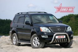 30 959 р. Защита переднего бампера Souz-96 (d76) Lexus GX470 J120 дорестайлинг (2002-2007)  с доставкой в г. Воронеж. Увеличить фотографию 1