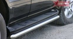 15 074 р. Защита штатных порогов Souz-96 (d60) Lexus GX470 J120 дорестайлинг (2002-2007)  с доставкой в г. Воронеж. Увеличить фотографию 2