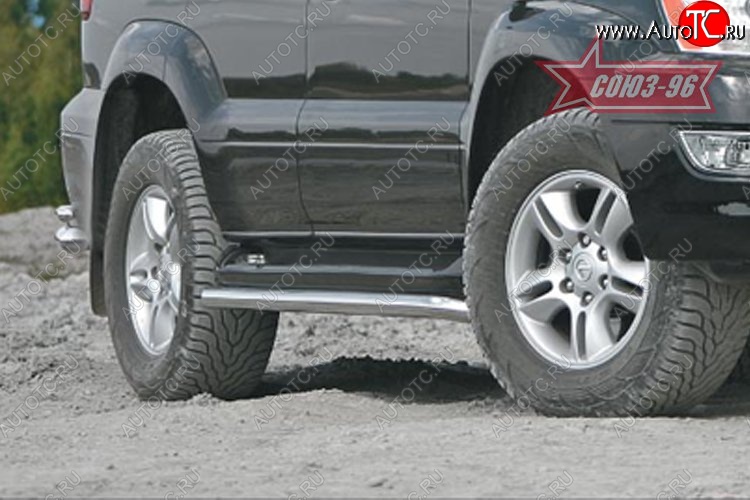 15 074 р. Защита штатных порогов Souz-96 (d60) Lexus GX470 J120 дорестайлинг (2002-2007)  с доставкой в г. Воронеж