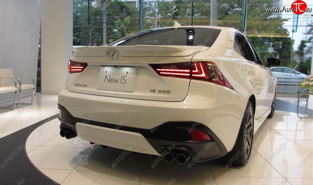 14 099 р. Накладка с диффузором на задний бампер TRD F-SPORT Lexus IS250 XE30 седан дорестайлинг (2013-2016) (Неокрашенная)  с доставкой в г. Воронеж