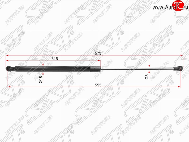 829 р. Упор капота SAT (газовый)  Lexus IS250  XE30 седан (2013-2016) дорестайлинг  с доставкой в г. Воронеж