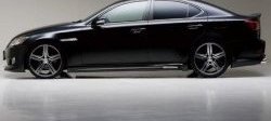 8 599 р. Пороги накладки CT Lexus IS250 XE20 седан дорестайлинг (2005-2013) (Неокрашенные)  с доставкой в г. Воронеж. Увеличить фотографию 4