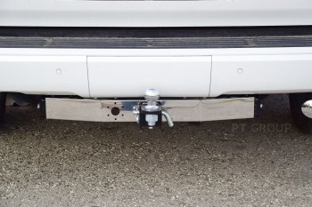 Фаркоп PT GROUP /съемный квадрат/ с НЕРЖ накладкой TOYOTA LC 200 2007-/ LEXUS LX 2016-2021 ) Toyota Land Cruiser 200 2-ой рестайлинг (2015-2021)