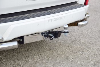 18 929 р. Фаркоп PT GROUP /съемный квадрат/ с НЕРЖ накладкой TOYOTA LC 200 2007-/ LEXUS LX 2016-2021 ) Toyota Land Cruiser 200 2-ой рестайлинг (2015-2021)  с доставкой в г. Воронеж. Увеличить фотографию 3