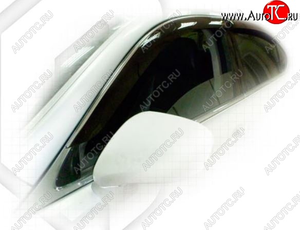 2 079 р. Дефлектора окон CA-Plastiс  Lexus LS460  XF40 (2006-2012) дорестайлинг, 1-ый рестайлинг (Classic полупрозрачный, Без хром.молдинга)  с доставкой в г. Воронеж