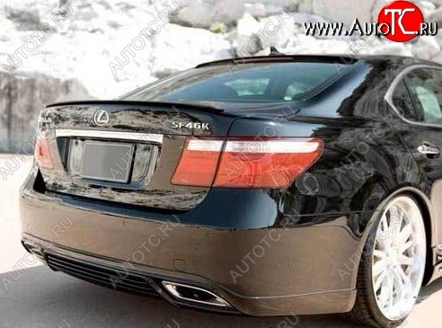 7 999 р. Накладка на задний бампер CT Lexus LS460 XF40 дорестайлинг (2006-2009) (Неокрашенная)  с доставкой в г. Воронеж