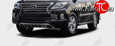 28 169 р. Защита переднего бампера Souz-96 (d42)  Lexus LX570  J200 (2012-2015) 1-ый рестайлинг  с доставкой в г. Воронеж