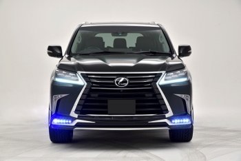 22 699 р. Накладка на передний бампер Автократ (без LED-оптики) Lexus LX450d J200 2-ой рестайлинг (2015-2022) (Неокрашенная)  с доставкой в г. Воронеж. Увеличить фотографию 11