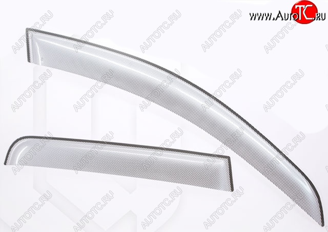 2 399 р. Дефлектора окон CA-Plastic Lexus LX570 J200 дорестайлинг (2007-2012) (Шелкография серебро, Без хром.молдинга, Крепление только на скотч)  с доставкой в г. Воронеж