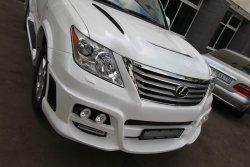 26 249 р. Пластиковый капот PHANTOM Lexus LX570 J200 дорестайлинг (2007-2012) (Неокрашенный)  с доставкой в г. Воронеж. Увеличить фотографию 3