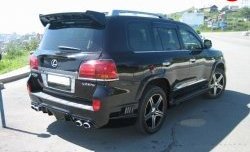 12 599 р. Накладка WALD Black Bison на задний бампер Lexus LX570 J200 дорестайлинг (2007-2012)  с доставкой в г. Воронеж. Увеличить фотографию 2