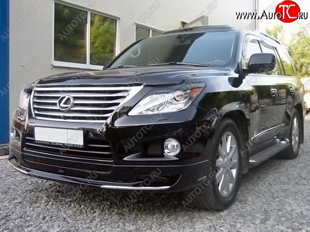 15 349 р. Накладка на передний бампер LX MODE Lexus LX570 J200 дорестайлинг (2007-2012) (Неокрашенная)  с доставкой в г. Воронеж
