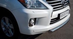 16 749 р. Одинарная защита переднего бампера SLITKOFF диаметром 76 мм Lexus LX570 J200 дорестайлинг (2007-2012)  с доставкой в г. Воронеж. Увеличить фотографию 2