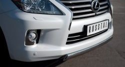 14 999 р. Защита переднего бампера Russtal из овальной трубы диаметром 75x42 мм  Lexus LX570  J200 (2007-2012) дорестайлинг  с доставкой в г. Воронеж. Увеличить фотографию 2