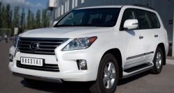 14 999 р. Защита переднего бампера Russtal из овальной трубы диаметром 75x42 мм  Lexus LX570  J200 (2007-2012) дорестайлинг  с доставкой в г. Воронеж. Увеличить фотографию 4