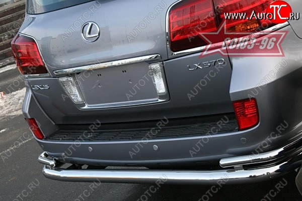 25 667 р. Защита заднего бампера d76х42 двойная Sport Package Souz-96 Lexus LX570 J200 дорестайлинг (2007-2012)  с доставкой в г. Воронеж