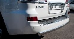 13 999 р. Защита заднего бампера (Ø75х42 мм, нержавейка) Russtal Lexus LX570 J200 дорестайлинг (2007-2012)  с доставкой в г. Воронеж. Увеличить фотографию 2