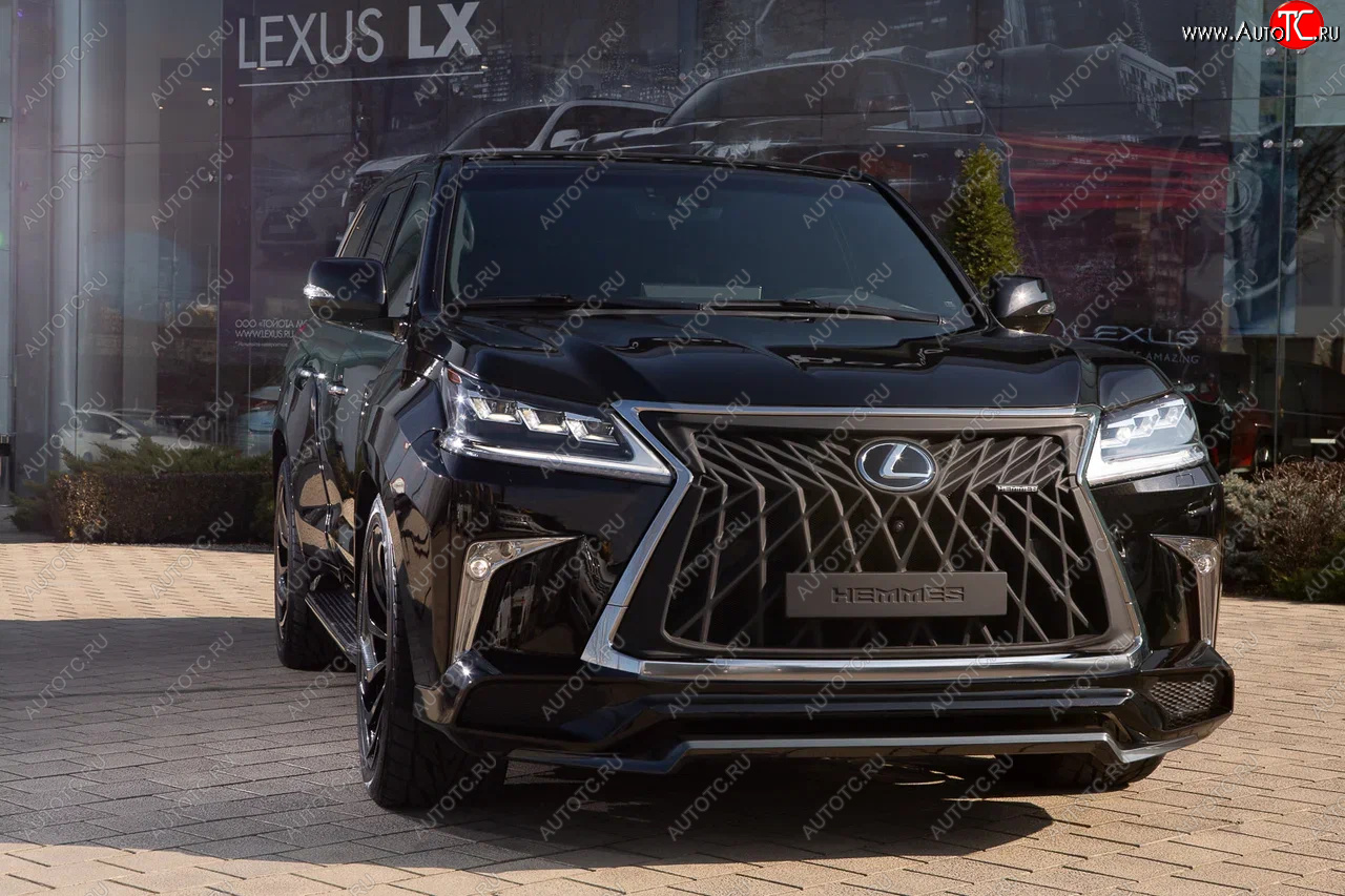 65 999 р. Решетка радиатора HEMMES Lexus LX570 J200 дорестайлинг (2007-2012) (цвет: черный матовый)  с доставкой в г. Воронеж