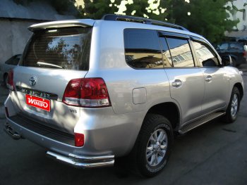10 999 р. Защита заднего бампера WINBO (уголки, Ø76 и 38 мм, нержавейка) Lexus LX570 J200 дорестайлинг (2007-2012)  с доставкой в г. Воронеж. Увеличить фотографию 5