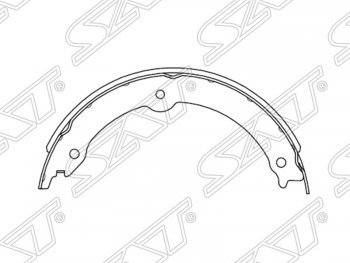 1 679 р. Колодки ручного тормоза SAT (комплект, 4 шт.)  Lexus LX570  J200 (2007-2012), Toyota Land Cruiser  200 (2007-2012), Toyota Sequoia (2007-2017), Toyota Tundra  XK50 (2007-2013)  с доставкой в г. Воронеж. Увеличить фотографию 1