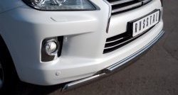 23 999 р. Защита переднего бампера (2 трубыØ75х42 и 42 мм, нержавейка) SLITKOFF  Lexus LX570  J200 (2012-2015) 1-ый рестайлинг  с доставкой в г. Воронеж. Увеличить фотографию 2