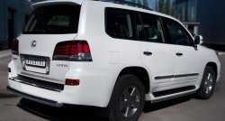 16 749 р. Одинарная защита заднего бампера из трубы диаметром 76 мм SLITKOFF Lexus LX570 J200 1-ый рестайлинг (2012-2015)  с доставкой в г. Воронеж. Увеличить фотографию 4