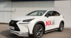 15 999 р. Защита переднего бампера (Ø63 мм волна, нержавейка, F-SPORT) SLITKOFF Lexus NX200T Z10 (2014-2017)  с доставкой в г. Воронеж. Увеличить фотографию 4