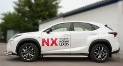 77 999 р. Широкая защита порогов F SPORT Russtal Lexus NX200T Z10 (2014-2017) (Текстура поверхности листа №1)  с доставкой в г. Воронеж. Увеличить фотографию 4