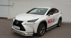 77 999 р. Широкая защита порогов F SPORT Russtal Lexus NX200T Z10 (2014-2017) (Текстура поверхности листа №1)  с доставкой в г. Воронеж. Увеличить фотографию 7