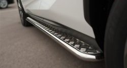 77 999 р. Широкая защита порогов F SPORT Russtal Lexus NX200T Z10 (2014-2017) (Текстура поверхности листа №1)  с доставкой в г. Воронеж. Увеличить фотографию 8