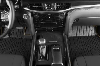 8 449 р. Коврик в салони премиум-класса Kvest (черный/бежевый) Lexus NX200T Z10 (2014-2017)  с доставкой в г. Воронеж. Увеличить фотографию 2