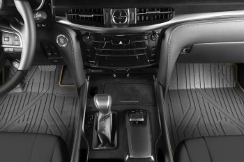 5 999 р. Коврик в салони премиум-класса Kvest (серый/бежевый) Lexus NX200T Z10 (2014-2017)  с доставкой в г. Воронеж. Увеличить фотографию 2