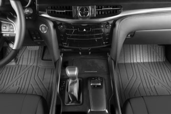 5 999 р. Коврик в салони премиум-класса Kvest (серый/черный) Lexus NX200T Z10 (2014-2017)  с доставкой в г. Воронеж. Увеличить фотографию 2