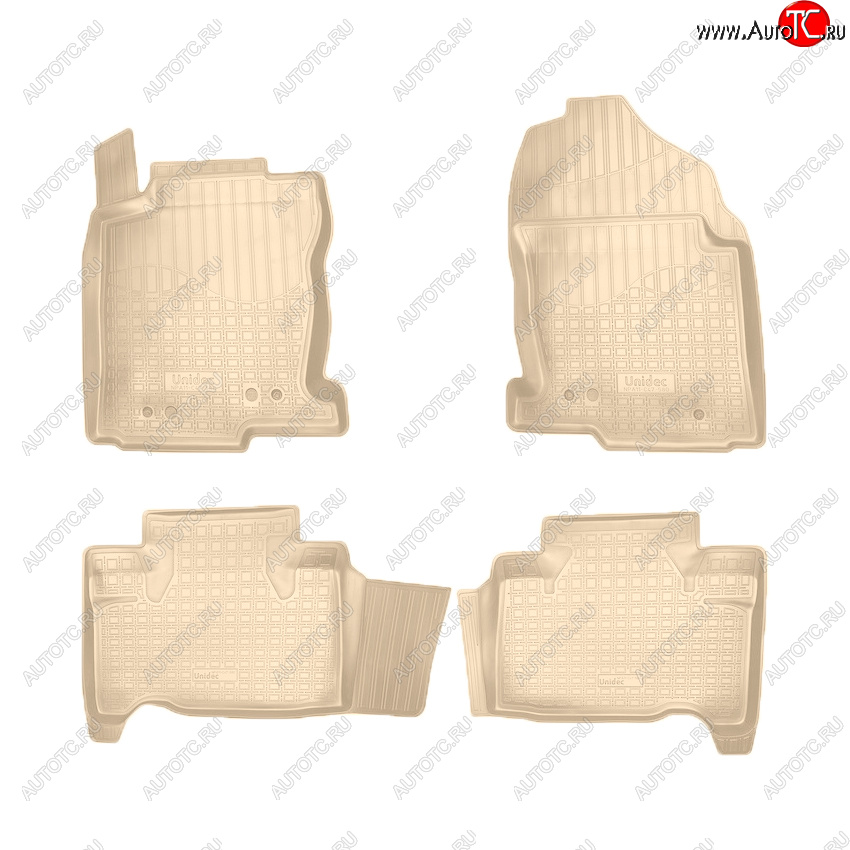 3 199 р. Коврики салона Norplast Unidec  Lexus NX200  Z10 - NX300h  Z10 (Цвет: бежевый)  с доставкой в г. Воронеж