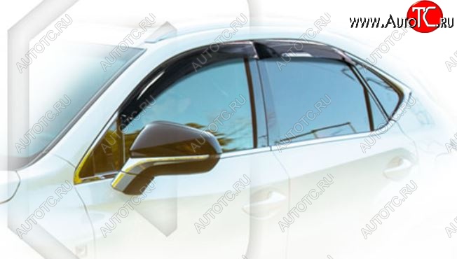 1 999 р. Дефлектора окон CA-Plastiс Lexus NX300h Z10 дорестайлинг (2014-2017) (Classic полупрозрачный, Без хром.молдинга)  с доставкой в г. Воронеж