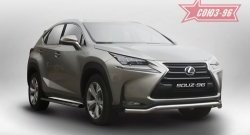 18 764 р. Защита переднего бампера одинарная Souz-96 Premium (d60)  Lexus NX200  Z10 - NX300h  Z10  с доставкой в г. Воронеж. Увеличить фотографию 1