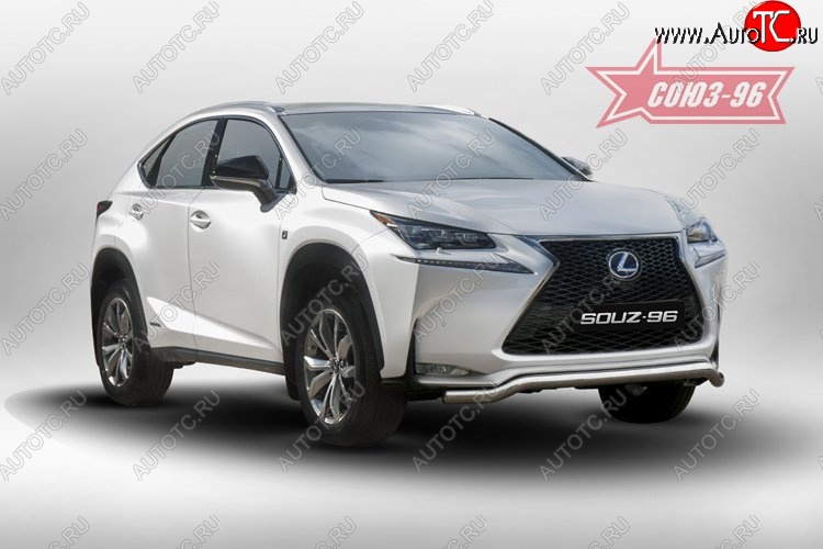 18 764 р. Защита переднего бампера одинарная Sport Souz-96 Premium (d60)  Lexus NX200  Z10 - NX300h  Z10  с доставкой в г. Воронеж