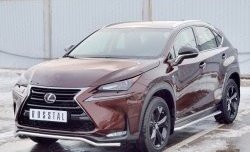 14 999 р. Защита переднего бампера (Ø42 мм, волна, нержавейка) SLITKOFF Lexus NX200 Z10 дорестайлинг (2014-2017)  с доставкой в г. Воронеж. Увеличить фотографию 2