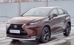 15 999 р. Защита переднего бампера (Ø63 мм, нержавейка) SLITKOFF Lexus NX200 Z10 дорестайлинг (2014-2017)  с доставкой в г. Воронеж. Увеличить фотографию 2