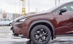 15 999 р. Защита переднего бампера (Ø63 мм, нержавейка) SLITKOFF Lexus NX200 Z10 дорестайлинг (2014-2017)  с доставкой в г. Воронеж. Увеличить фотографию 3