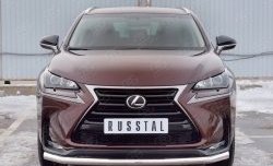 15 999 р. Защита переднего бампера (Ø63 мм, нержавейка) SLITKOFF Lexus NX200 Z10 дорестайлинг (2014-2017)  с доставкой в г. Воронеж. Увеличить фотографию 1