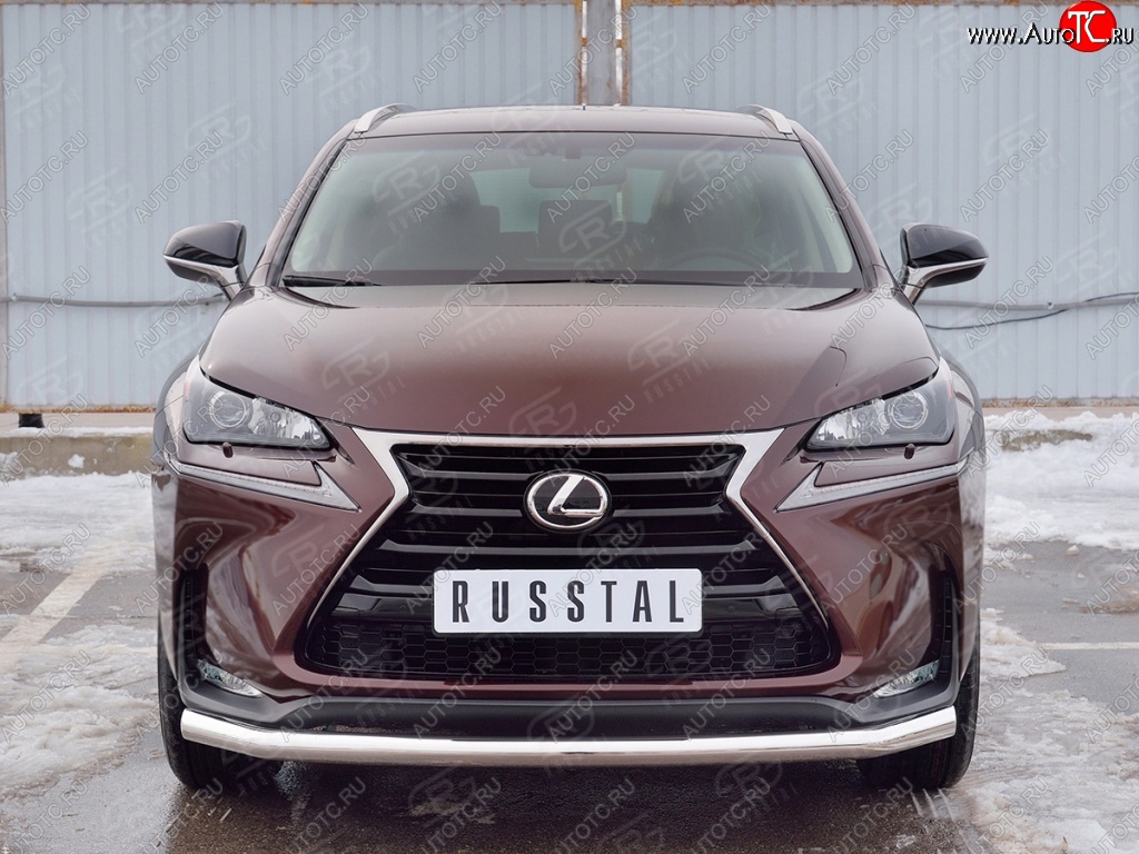 15 999 р. Защита переднего бампера (Ø63 мм, нержавейка) SLITKOFF  Lexus NX200  Z10 (2014-2017) дорестайлинг  с доставкой в г. Воронеж