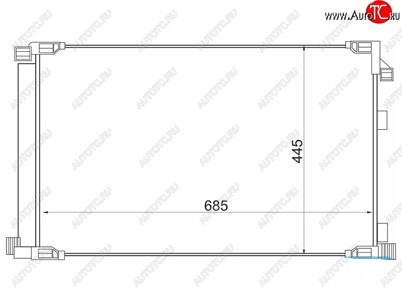 10 549 р. Радиатор кондиционера SAT  Lexus NX200  Z10 - NX300h  Z10  с доставкой в г. Воронеж