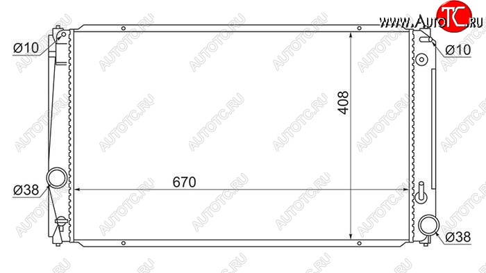 6 349 р. Радиатор двигателя SAT  Lexus NX200  Z10 (2014-2021), Lexus NX300h  Z10 (2014-2017), Toyota Alphard ( H20,  H30) (2008-2018), Toyota RAV4 ( XA305,  XA30,  XA40) (2005-2019), Toyota Vellfire (2008-2015)  с доставкой в г. Воронеж