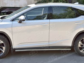 19 999 р. Защита порогов SLITKOFF из круглой трубы диаметром 42 мм v3  Lexus RX  200T (2015-2017) AL20 дорестайлинг  с доставкой в г. Воронеж. Увеличить фотографию 3
