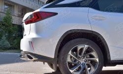 16 949 р. Защита заднего бампера (Ø63 мм, с полимерным покрытием) SLITKOFF Lexus RX 200T AL20 дорестайлинг (2015-2017)  с доставкой в г. Воронеж. Увеличить фотографию 4