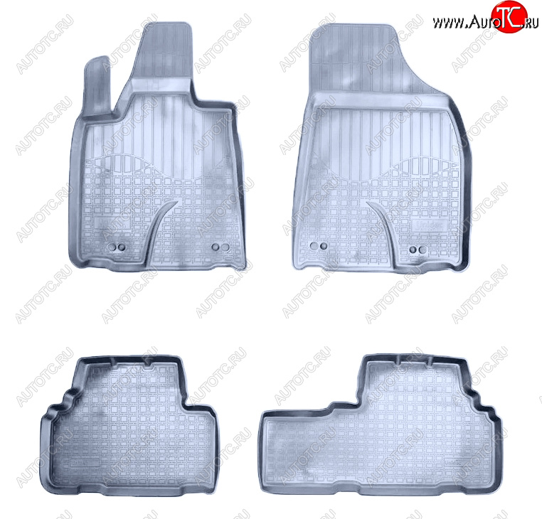 3 199 р. Коврики салона Norplast Unidec  Lexus RX270  AL10 (2010-2012) дорестайлинг (Цвет: серый)  с доставкой в г. Воронеж
