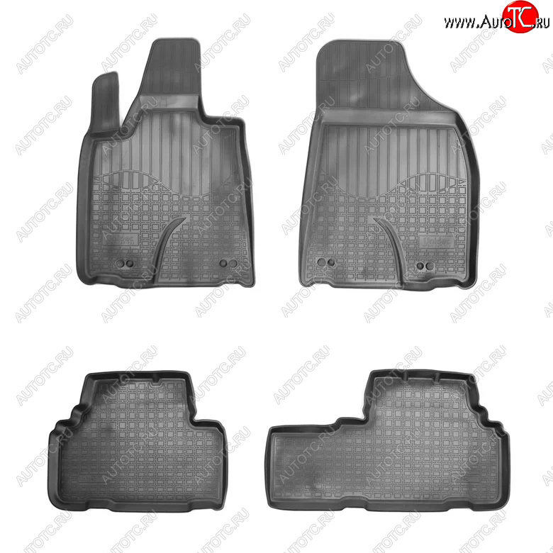 2 659 р. Комплект ковриков в салон Norplast Unidec  Lexus RX270  AL10 (2010-2012) дорестайлинг (Цвет: черный)  с доставкой в г. Воронеж